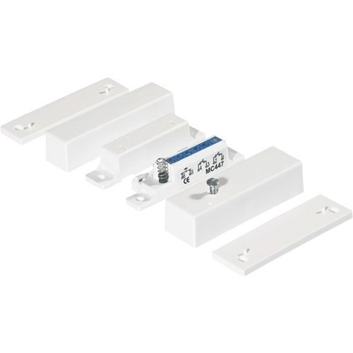 MC 447 Alarmtech MC 447 Contact Magnétique, Montage en Saillie, 2 x NC, Blanc